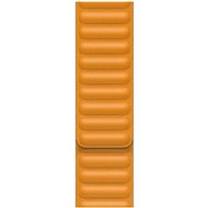 Apple 40mm Marigold Orange Leather Link - Small - Watch Strap
