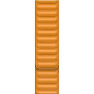 Apple 44mm Marigold Orange Leather Link - Small - Watch Strap
