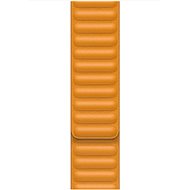 Apple 44mm Marigold Orange Leather Link - Large - Watch Strap