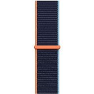 Apple Watch 44mm Navy Dark Blue Threaded Sports Strap - Watch Strap