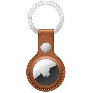 Apple AirTag bőr kulcstartó nyereg barna - AirTag kulcstartó