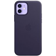 Apple iPhone 12 / 12 Pro mély ibolya bőr MagSafe tok - Telefon tok