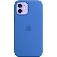 Apple iPhone 12 / 12 Pro mediterrán kék szilikon MagSafe tok - Telefon tok