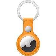 Apple AirTag Leather Key Ring - Moon Orange - AirTag Key Ring