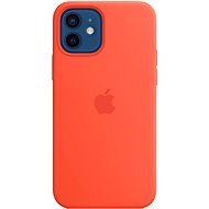 Apple iPhone 12 / 12 Pro tüzes narancs szilikon MagSafe tok - Telefon tok