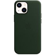 Apple iPhone 13 mini Leder Case mit MagSafe - Schwarzgrün - Handyhülle