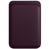 Apple iPhone bőr pénztárca MagSafe-fel, sötét cseresznyeszínű - MagSafe tárca