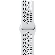 Apple Watch 45 mm-es platinaszín-fekete Nike sportszíj - Szíj