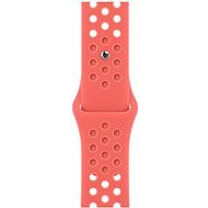 Apple Watch 45 mm ohnivo oranžový/bledo karmínový športový remienok Nike - Remienok na hodinky
