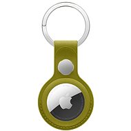 Apple FineWoven AirTag keychain green and yellow - AirTag Key Ring