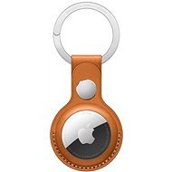 Apple AirTag kožená kľúčenka zlatohnedá - AirTag kľúčenka