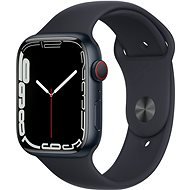 Apple Watch Series 7 45mm Cellular Éjfekete alumínium éjfekete sportszíjjal - Okosóra