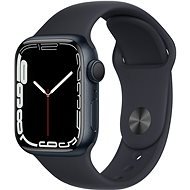 Apple Watch Series 7 41mm Éjfekete alumínium éjfekete sportszíjjal - Okosóra