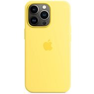 Apple MagSafe-rögzítésű iPhone 13 Pro-szilikontok - halvány citromsárga - Telefon tok