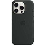 Apple iPhone 15 Pro MagSafe fekete szilikon tok - Telefon tok