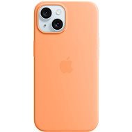 Apple iPhone 15 MagSafe narancssörbet szilikon tok - Telefon tok