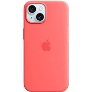 Apple iPhone 15 Silikonhülle mit MagSafe Licht melonenfarben - Handyhülle