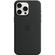 Apple iPhone 15 Pro Max MagSafe fekete szilikon tok - Telefon tok