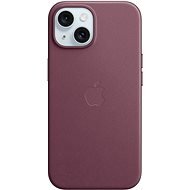 Apple iPhone 15 FineWoven-Stoff Handyhülle mit MagSafe maulbeerrot - Handyhülle