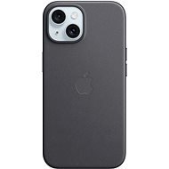 Apple iPhone 15 FineWoven-szövet fekete MagSafe tok - Telefon tok