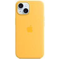 Apple iPhone 15 Silikonový kryt s MagSafe paprskově žlutý - Phone Cover