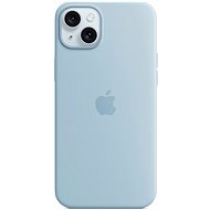 Apple iPhone 15 Plus Silicone cover with MagSafe light blue - Phone Cover