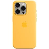 Apple iPhone 15 Pro sárga szilikon MagSafe tok - Telefon tok