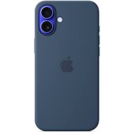 iPhone 16 Plus Silikon Case mit MagSafe – Denim - Handyhülle
