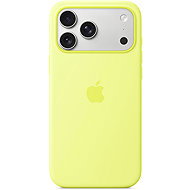Apple Silicone Cover with MagSafe on iPhone 17 Pro Max neon yellow - Phone Cover