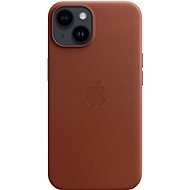 Apple iPhone 14 Leather cover with MagSafe brick brown - Phone Cover