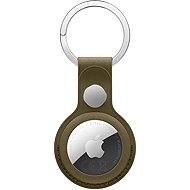 Apple Klíčenka z tkaniny FineWoven na AirTag tmavě olivová - AirTag Key Ring