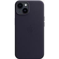 Apple iPhone 14 Kožený kryt s MagSafe atramentovo fialový - Kryt na mobil