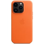 Apple iPhone 14 Pro Leather cover with MagSafe orange - Phone Cover