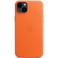 Apple iPhone 14 Plus Kožený kryt s MagSafe oranžový - Kryt na mobil