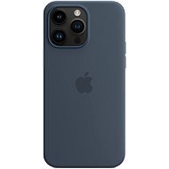 Apple MagSafe-rögzítésű iPhone 14 Pro Max-szilikontok – viharkék - Telefon tok