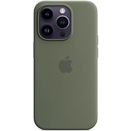 MagSafe-rögzítésű Apple iPhone 14 Pro-szilikontok – olíva - Telefon tok