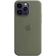 MagSafe-rögzítésű Apple iPhone 14 Pro Max-szilikontok – olíva - Telefon tok
