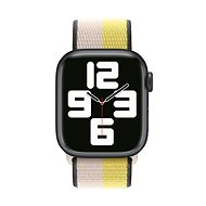 Apple Watch 45mm Oatmeal Milk/Citrus Yellow Pull-through Sports Strap - Watch Strap