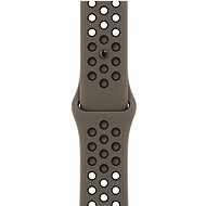 Apple Watch 45mm Olive Grey and Black Nike Sports Strap - Watch Strap