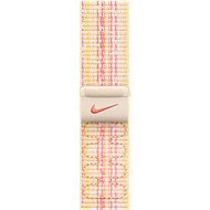Apple Watch 45 mm hviezdno biely/ružový prevliekací športový remienok Nike - Remienok na hodinky