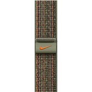 Apple Watch 41 mm Nike sport pánt - sötét mamutfenyőzöld-narancs - Szíj