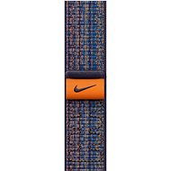 Apple Watch 45 mm Nike sport pánt - Game Royal színű-narancs - Szíj