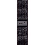 Apple Watch 45 mm čierno-modrý prevliekací športový remienok Nike - Remienok na hodinky