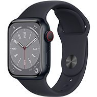 Apple Watch Series 8 41mm Cellular - éjfekete alumínium tok, éjfekete sport szíj - Okosóra