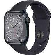 Apple Watch Series 8 41mm - éjfekete alumínium tok, éjfekete sport szíj - Okosóra