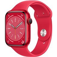 Apple Watch Series 8 45mm Cellular - piros alumínium tok, piros sport szíj - Okosóra