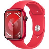 Apple Watch Series 9 45 mm Cellular PRODUCT(RED) Červený hliník s červeným športovým remienkom – S/M - Smart hodinky