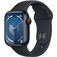 Apple Watch Series 9 41mm Cellular - éjfekete alumínium tok, éjfekete sport szíj - Okosóra
