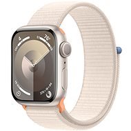 Apple Watch Series 9 41mm - csillagfény alumínium tok, csillagfény sport szíj - Okosóra