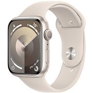 Apple Watch Series 9 45mm - csillagfény alumínium tok, csillagfény sportszíj, M / L - Okosóra